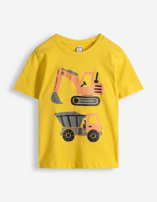 Shirt - Frontprint - gelb