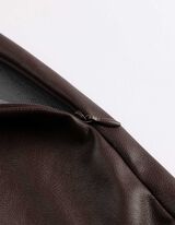 Minisukně - PU - tmave cervená