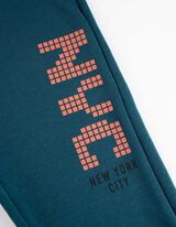 Joggingbroek - Print - donkerblauw