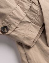 Mantel - Baumwoll-Mix - hellbraun