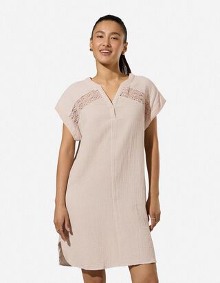 Kleid - Beige