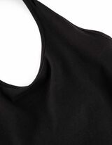 Top - Allacciatura al collo - nero