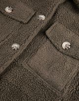 Paltas - Pliu&scaron;as - tamsiai zalias