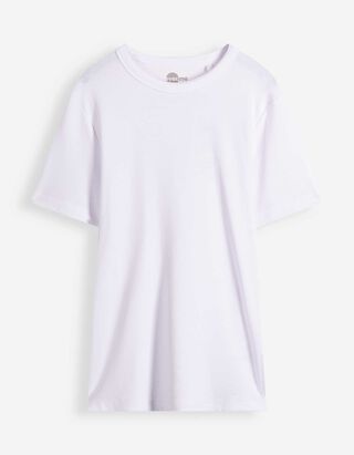 T-Shirt - Modal-Anteil - Wei&szlig;