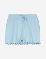 Pantaloncini - Orlo a conchiglia - celeste