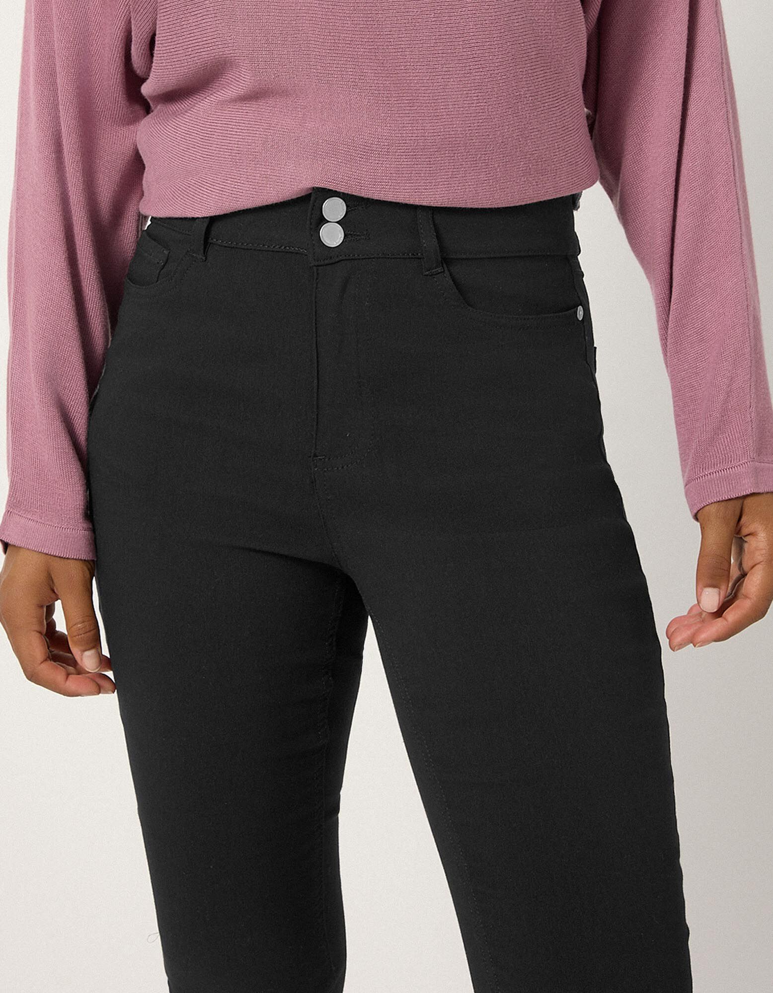 Hose - Skinny Fit - Schwarz