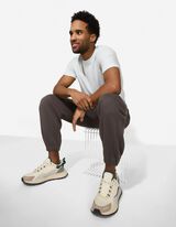 Jogpants - Kontraststreifen - dunkelgrau