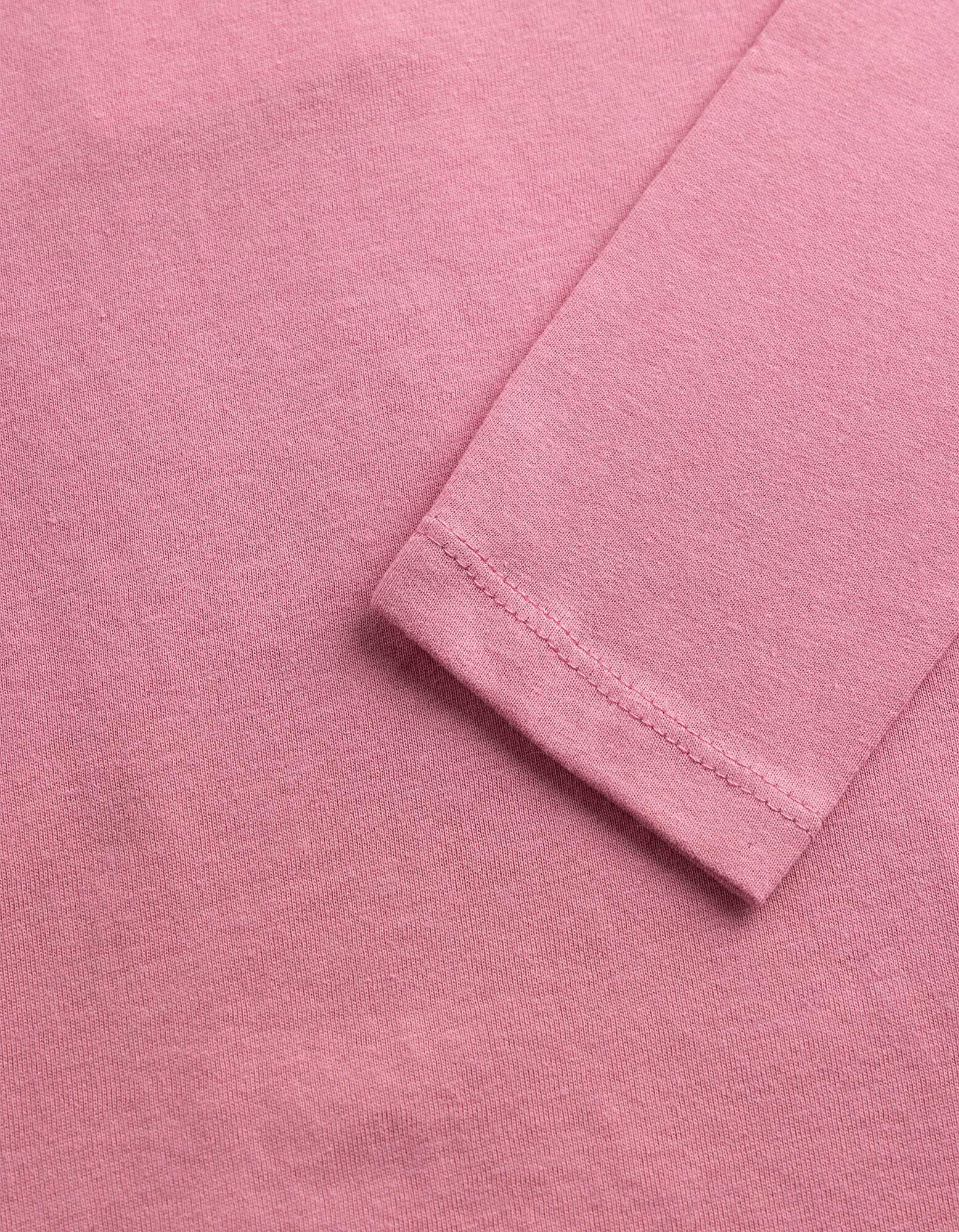 Langarmshirt - einfarbig - Pink