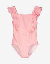 Costume da bagno - Volant - bianco