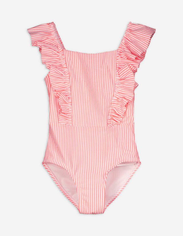 Costume da bagno - Volant - bianco
