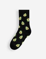 Socken - Allover-Muster - Schwarz