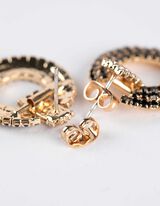 fülbevaló - štras - zlatna