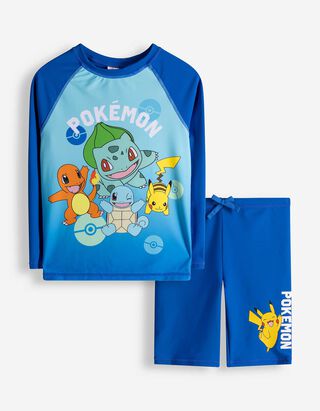 Set aus UV-Shirt und UV-Hose - Pok&eacute;mon - blau