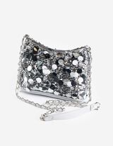 Tasche - Wendepailletten - silberfarben