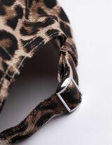 Basecap - Leopardenmuster - dunkelbraun