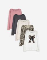 Langarmshirt - 5er-Pack