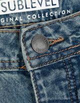 Džíny - seprané - modra