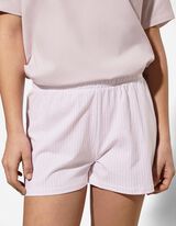 Pyjama Set aus Shirt und Shorts - Mustermix - Pink