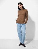 Trui - Hals - lichtbruin