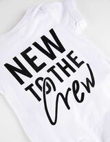 Bodi kratkih rukava - Print sa porukom - bela