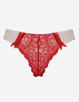 Tanga - Inserto in pizzo - rosa
