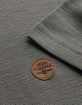 T-shirt - listwa z guzikami - ciemny zielony