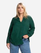 Hemdbluse - Brusttasche - grün