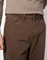 Džínsy - Normálny sed - hneda