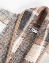 Dlhý kardigán - Vlnený vzhľad - hneda