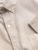 Overhemd - Linnenmix - lichtbruin