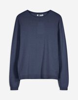 Pullover - Baumwolle - dunkelblau