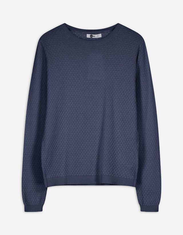 Pullover - Baumwolle - dunkelblau