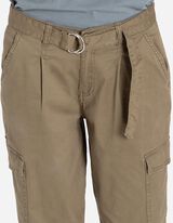 Kelnės su kišenėmis - Medvilnės mišinys - tamsiai zalias