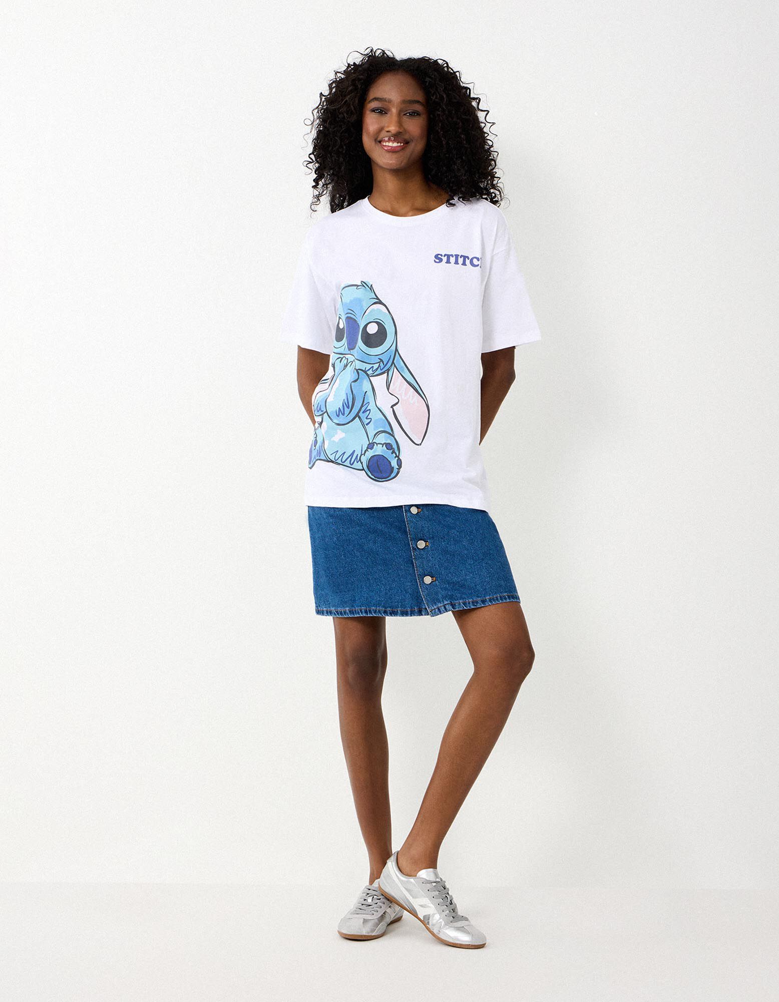 T-Shirt - Lilo & Stitch - Wei&szlig;