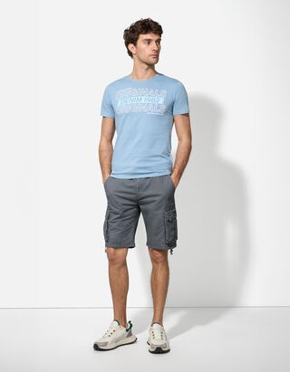 Cargoshorts - G&uuml;rtel - grau