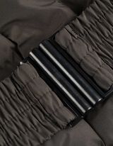 Giacca trapuntata - Pelliccia sintetica rimovibile - verde scuro