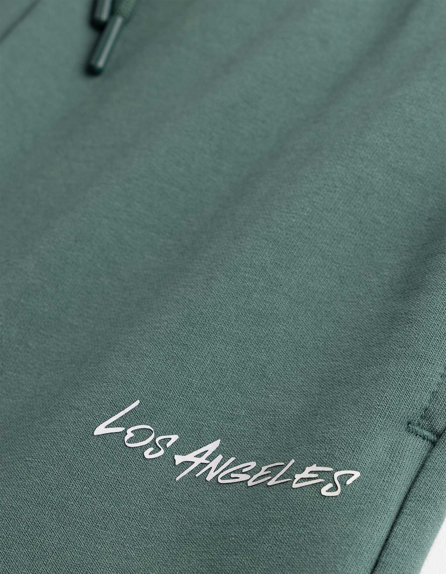 Bermuda  - Sweatstof - donkergroen