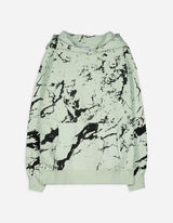 Majica s kapuljačom - Print po čitavoj povr&scaron;ini - svijetlo zelena