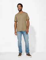 T-Shirt - T-Shirt-Ausschnitt - beige