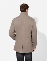 Kabát - Vlnený vzhľad - hneda