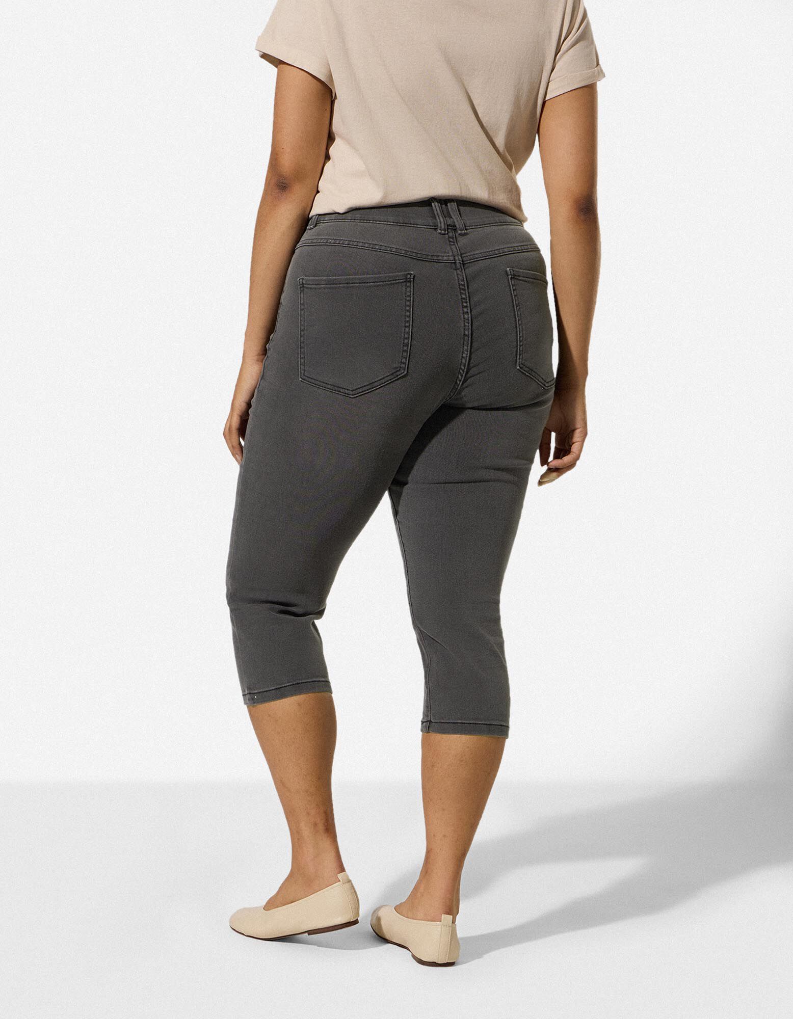 Capribroek - Skinny fit - grijs