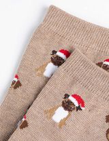 Socken - Christmas - beige