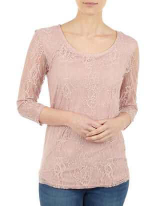 Damen Shirt mit floraler Spitze&nbsp;