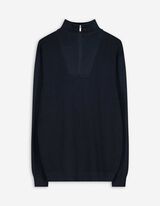 Pullover - Troyer - dunkelblau