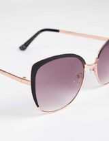 Lunette de soleil - yeux de chat - Noir