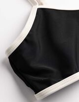 Set aus Bikinitop und Bikinislip - Elastischer Bund - schwarz