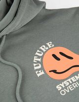 Džemperis - Atgalinis atspaudas - tamsiai zalias