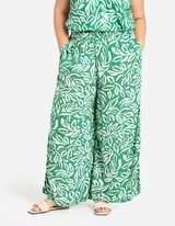 Bő nadrág - LENZING™ ECOVERO™ - zöld