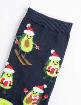 Čarape - Božić - tamno-plava