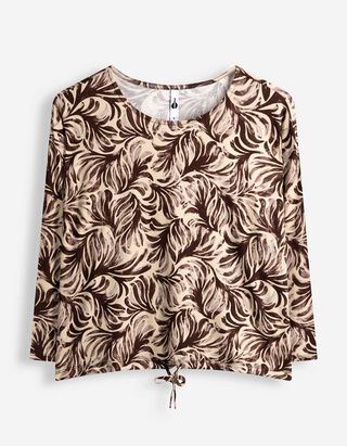 Shirt - Knotendetail - Beige